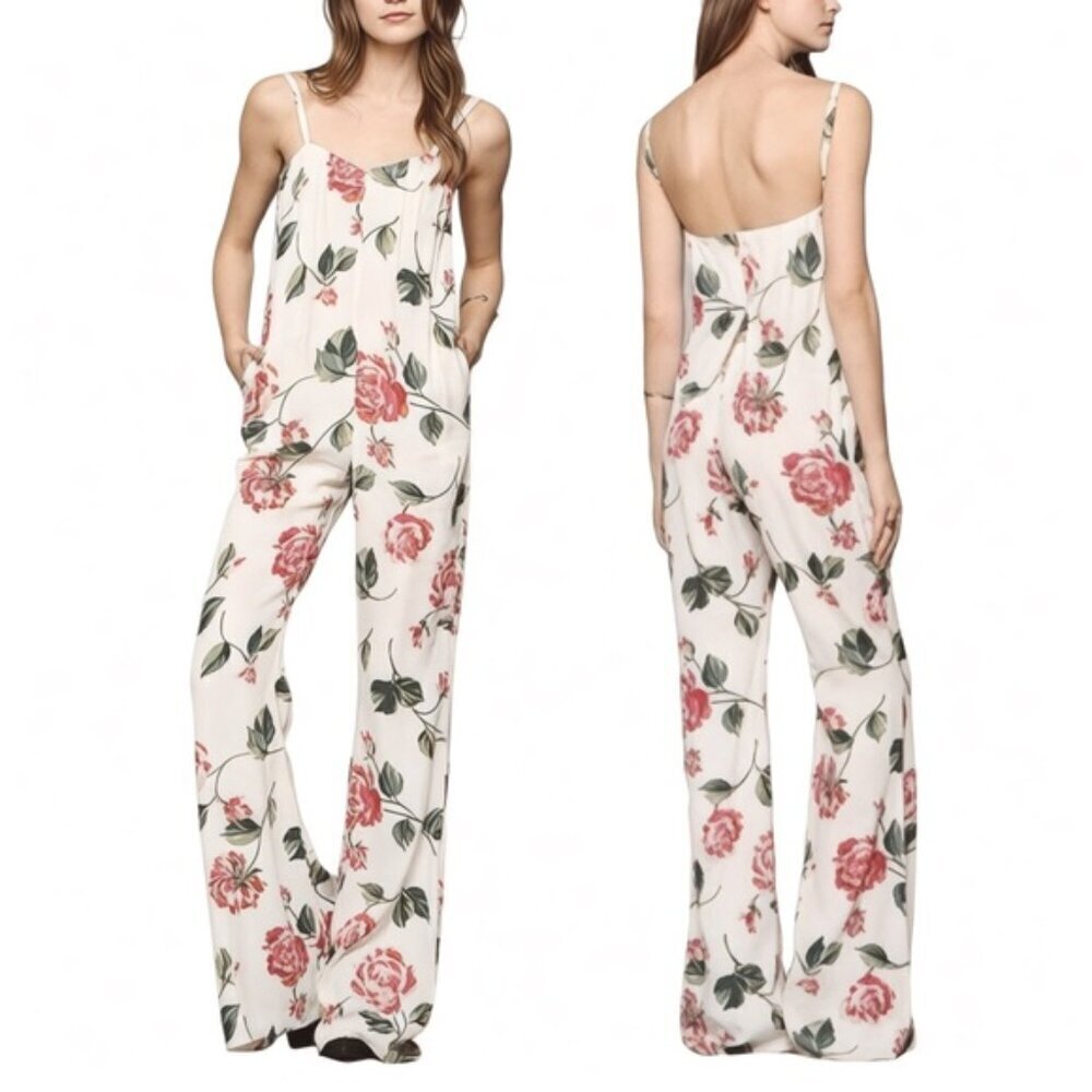 Stone Cold Fox Jerry Jumpsuit Size XS/Small (SCF Size 1) Floral Rose Linen